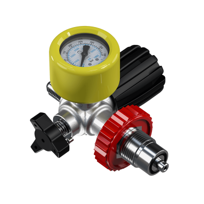 Zawór napełniający DRV z manometrem 200-300 bar - COLTRI