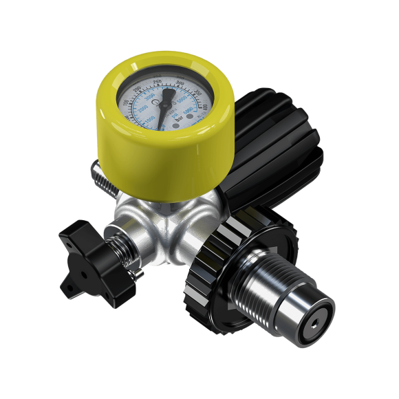 Zawór napełniający DRV z manometrem 200-300 bar - COLTRI